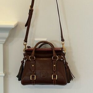 New with tag Dooney and Bourke Chestnut Florentine Micro Satchel